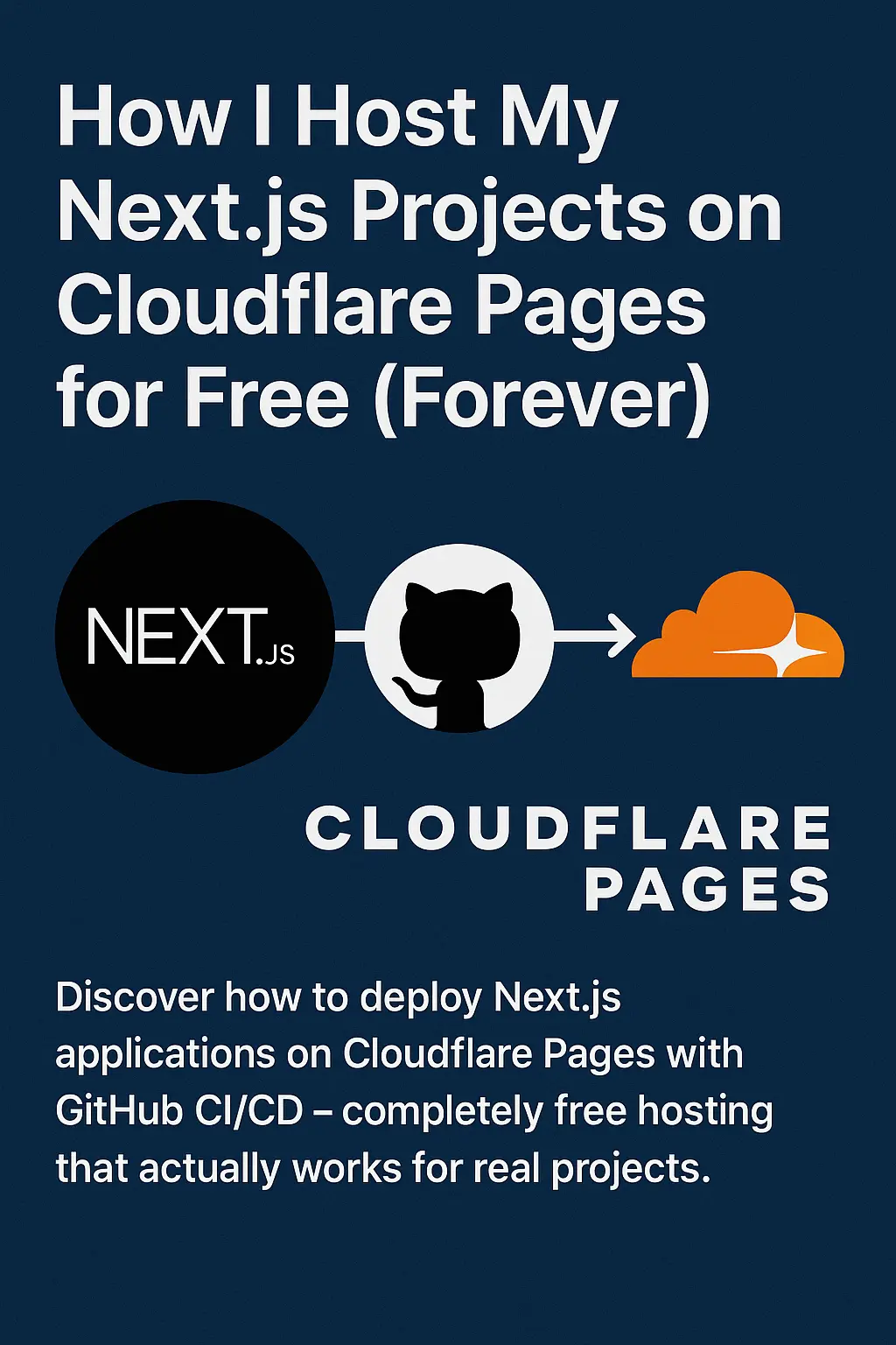 How I Host My Next.js Websites on Cloudflare Pages for Free
