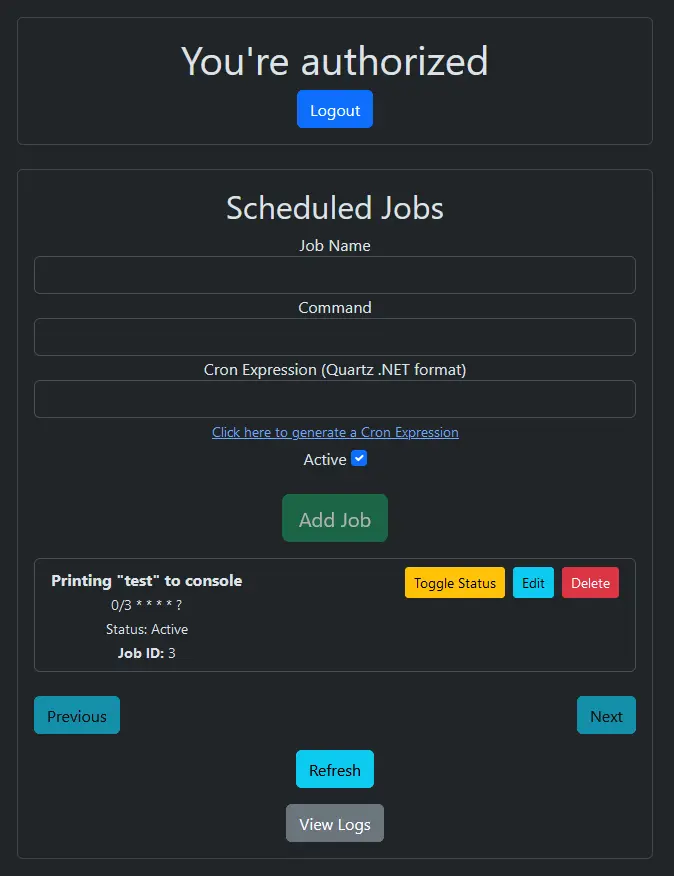 Sharp Scheduler